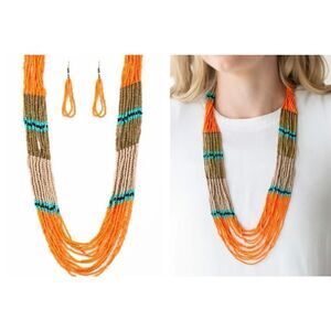 Long Beaded Necklace Set